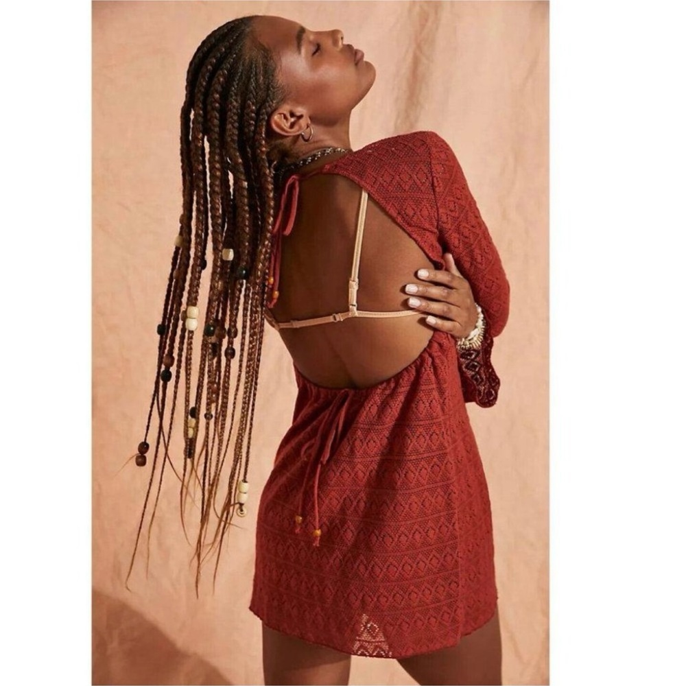 NWOT ~ Free People Endless Summer, Sea Through Mini in “Rooibos Tea”.